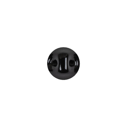 European Black Self Back Glass Button - 16L/10mm