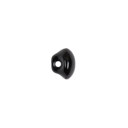 European Black Self Back Glass Button - 16L/10mm Detail