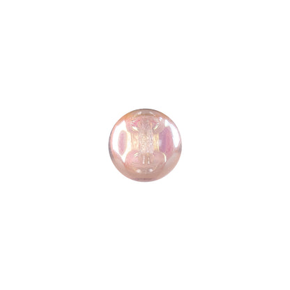 European AB Pink Self Back Glass Button - 16L/10mm