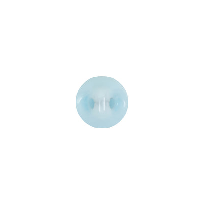 European Baby Blue Self Back Glass Button - 16L/10mm