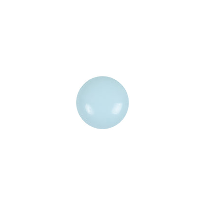 European Baby Blue Self Back Glass Button - 16L/10mm