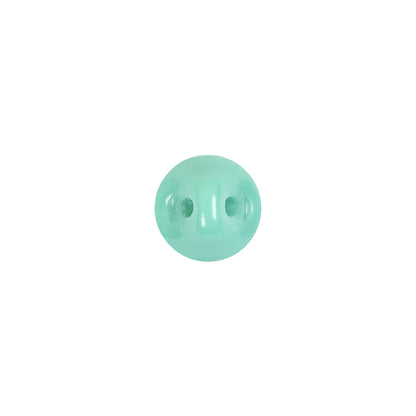 European Blue Green Self Back Glass Button - 16L/10mm