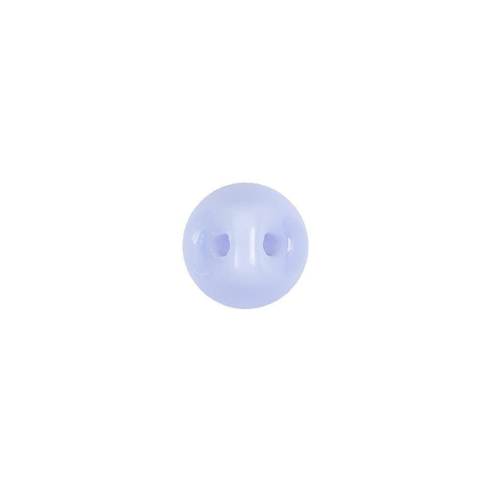 European Light Blue Self Back Glass Button - 16L/10mm