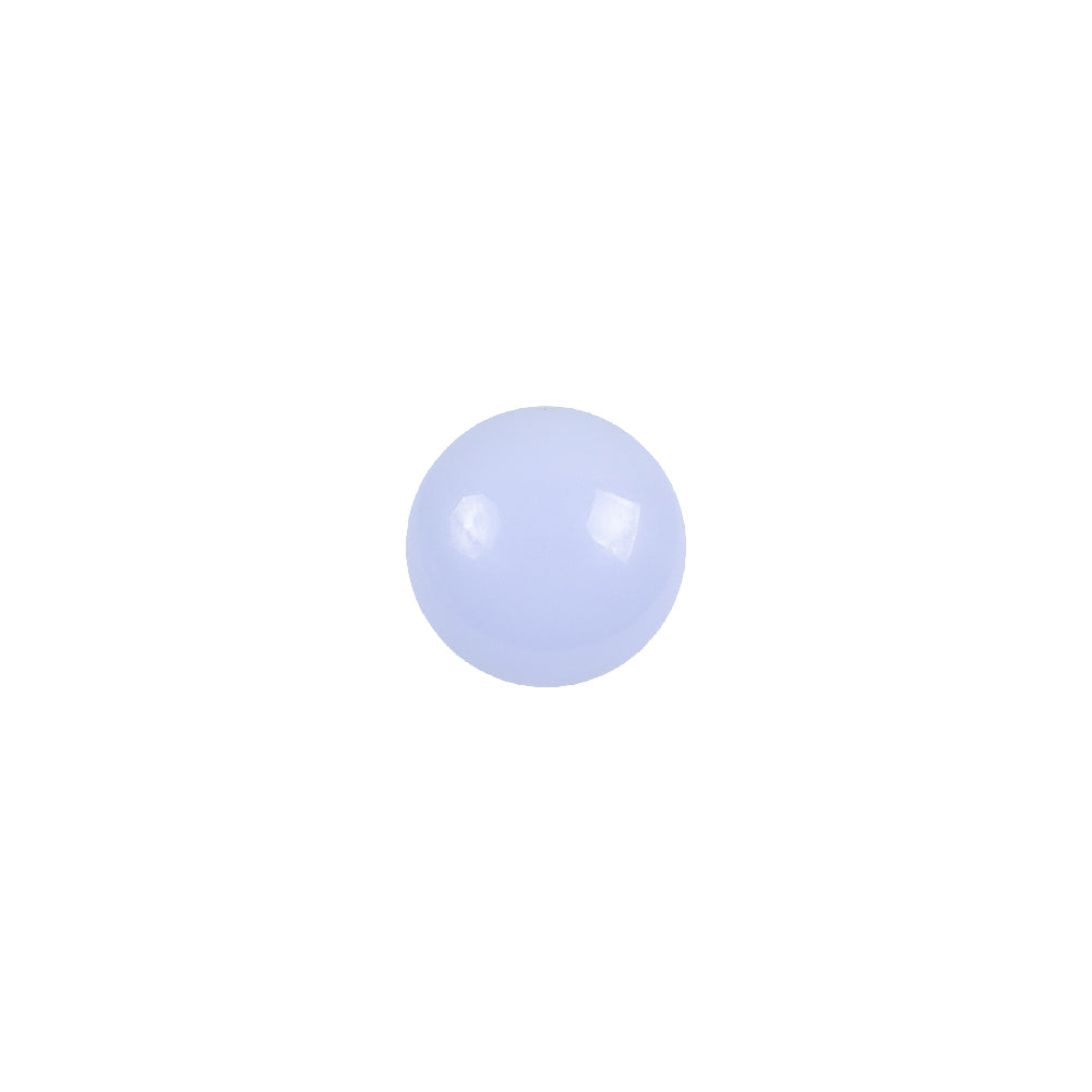 European Light Blue Self Back Glass Button - 16L/10mm