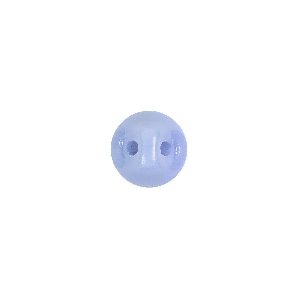 European Periwinkle Self Back Glass Button - 16L/10mm