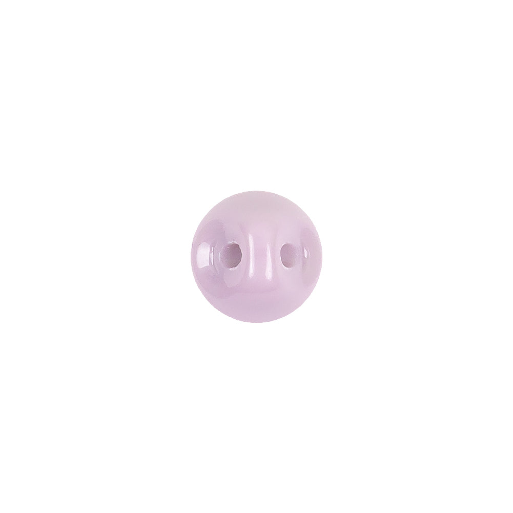 European Dark Lilac Self Back Glass Button - 16L/10mm