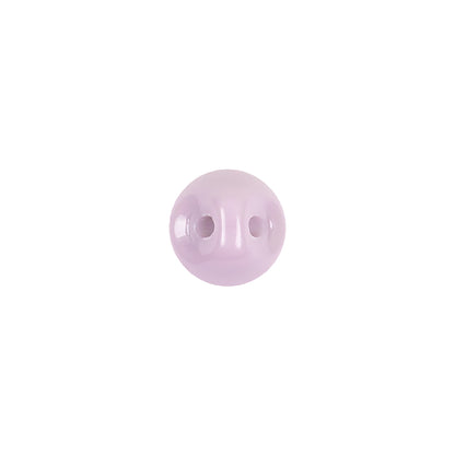 European Dark Lilac Self Back Glass Button - 16L/10mm