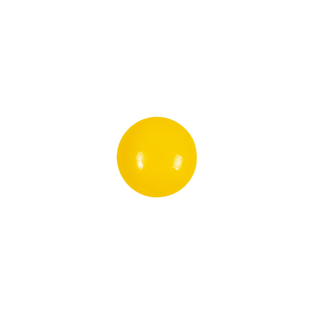 European Yellow Self Back Glass Button - 16L/10mm