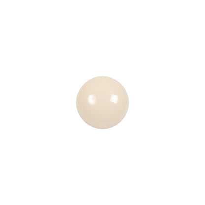 European Beige Half Domed Self Back Glass Button - 16L/10mm