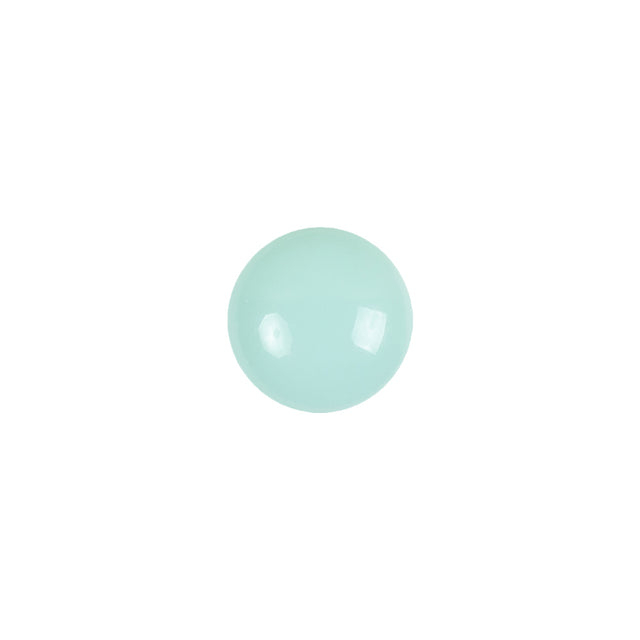 European Mint Self Back Glass Button - 18L/11.5mm