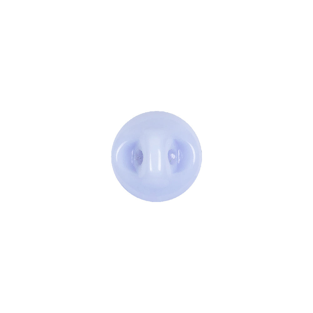 European Light Blue Self Back Glass Button - 18L/11.5mm