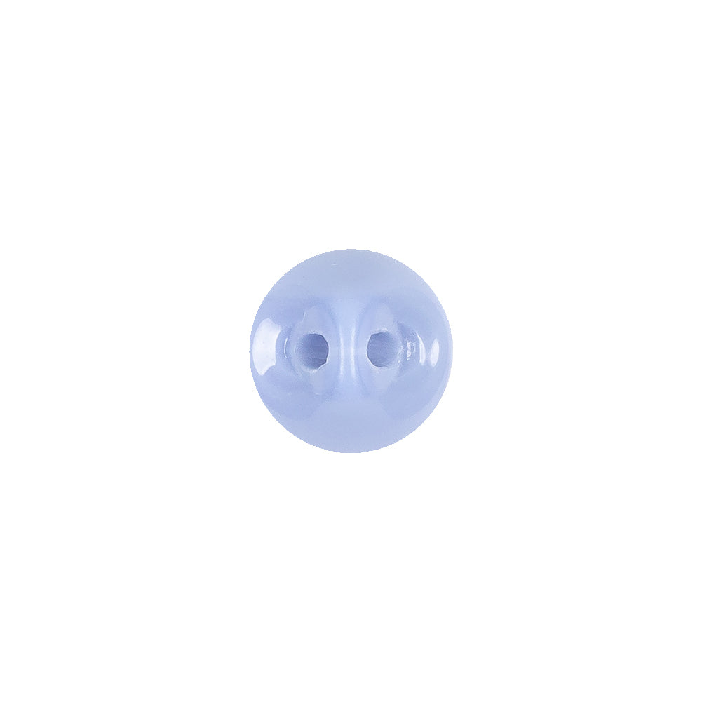European Periwinkle Self Back Glass Button - 18L/11.5mm