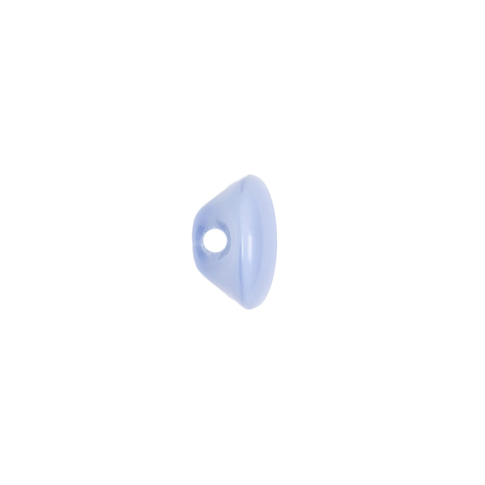 European Periwinkle Self Back Glass Button - 18L/11.5mm Detail