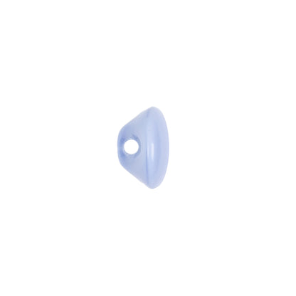 European Periwinkle Self Back Glass Button - 18L/11.5mm Detail