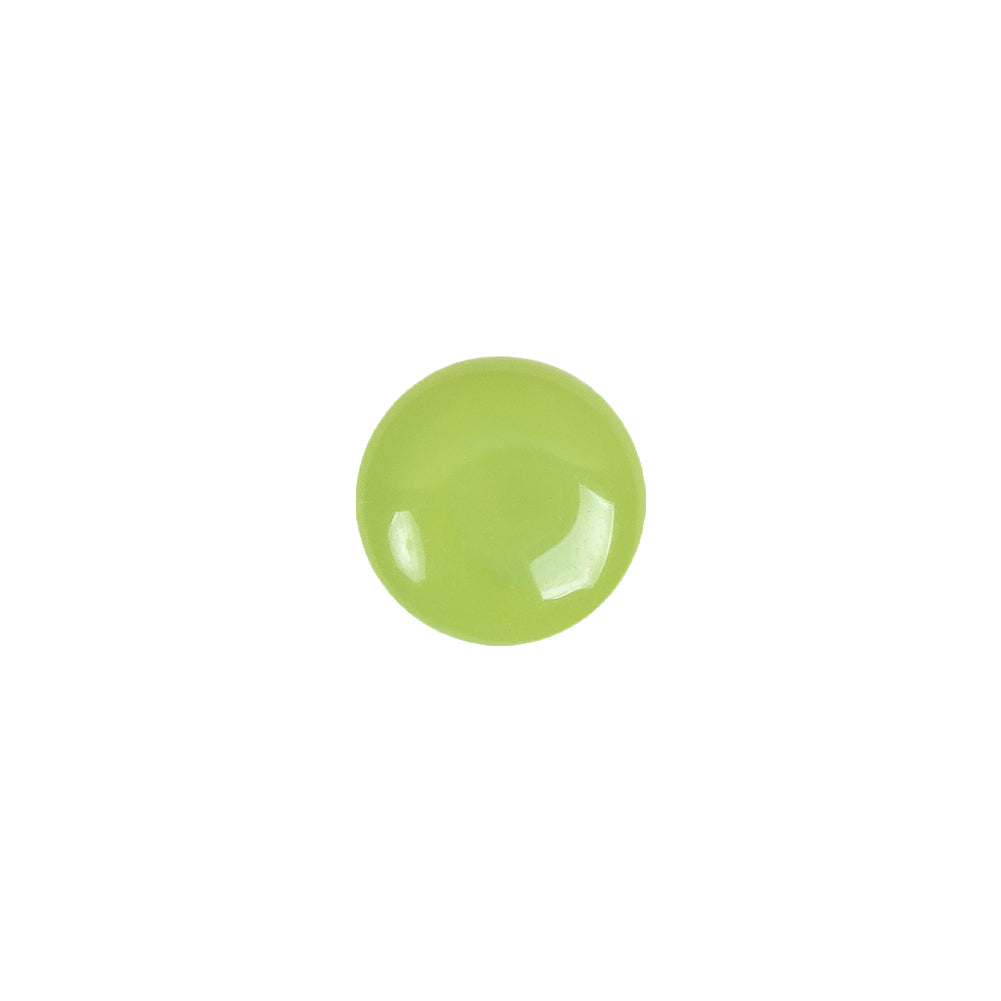 European Green Self Back Glass Button - 18L/11.5mm