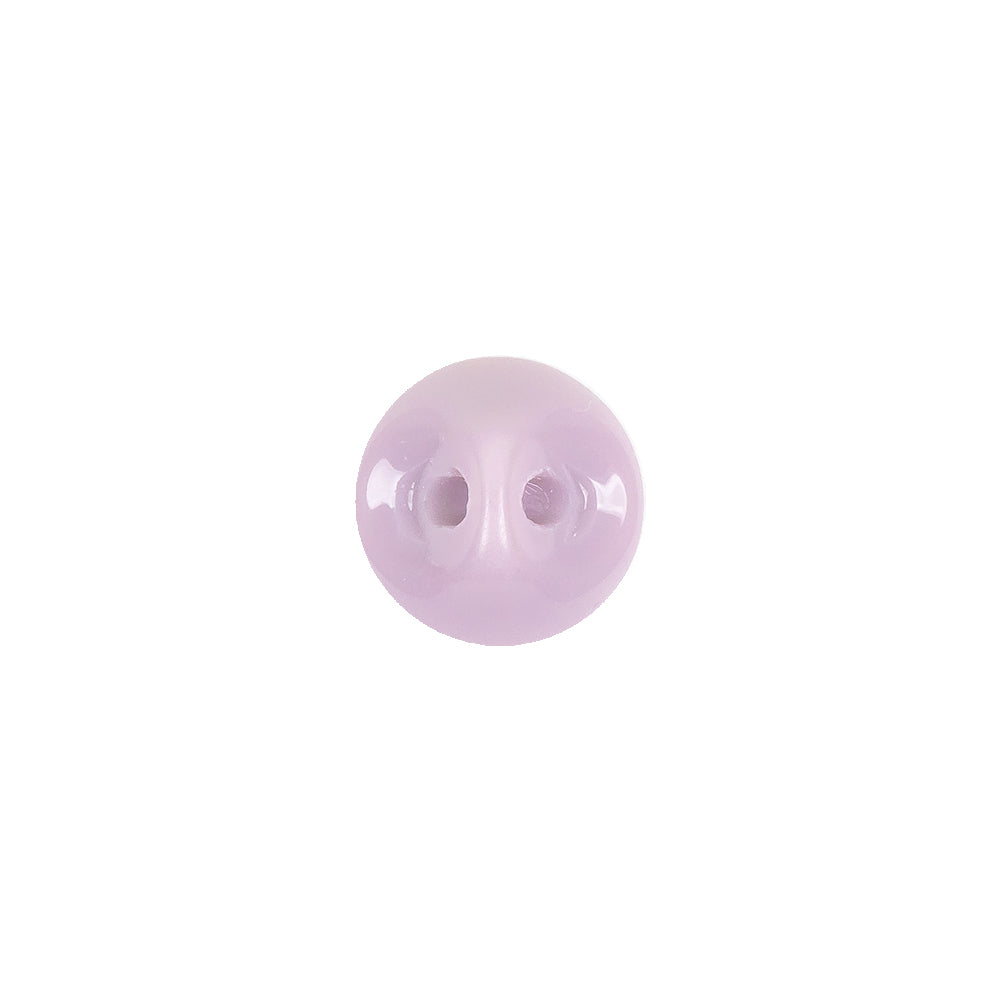 European Dark Lilac Self Back Glass Button - 18L/11.5mm