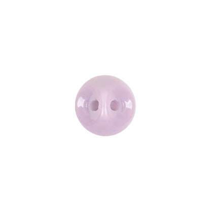 European Dark Lilac Self Back Glass Button - 18L/11.5mm