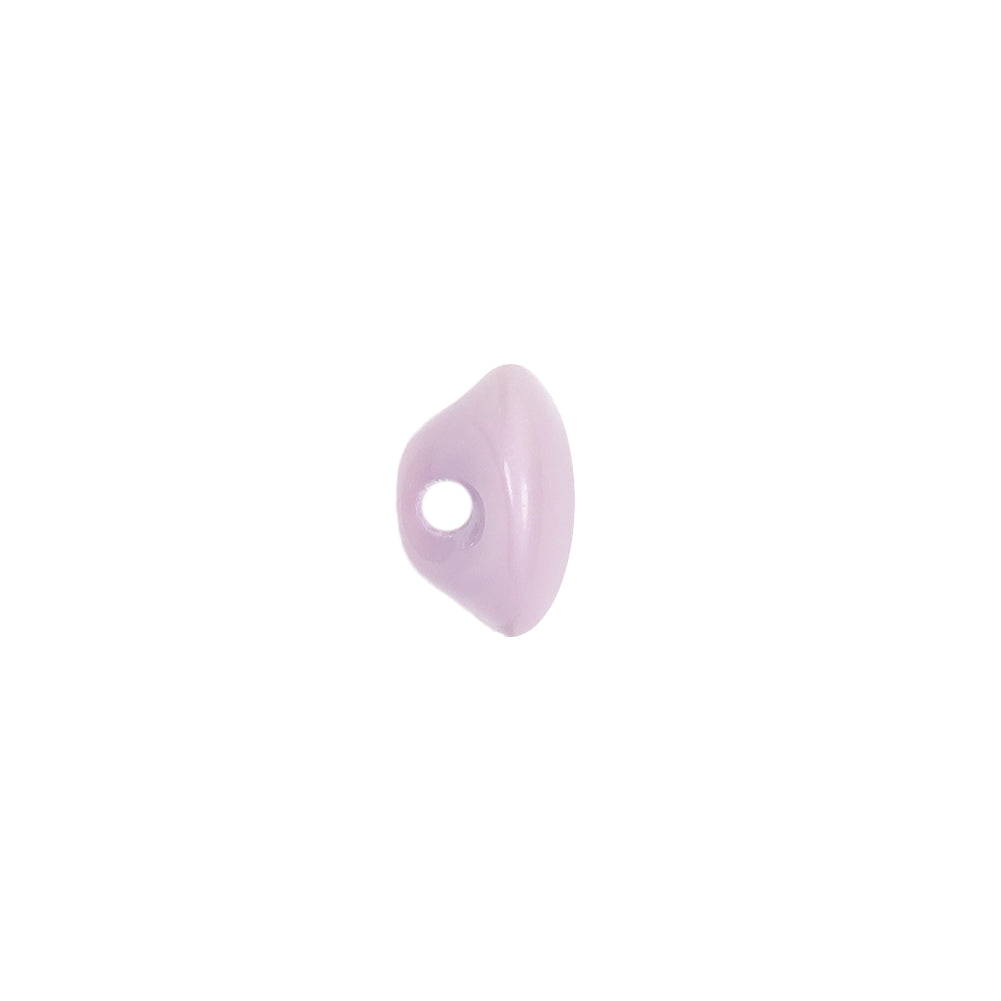 European Dark Lilac Self Back Glass Button - 18L/11.5mm Detail