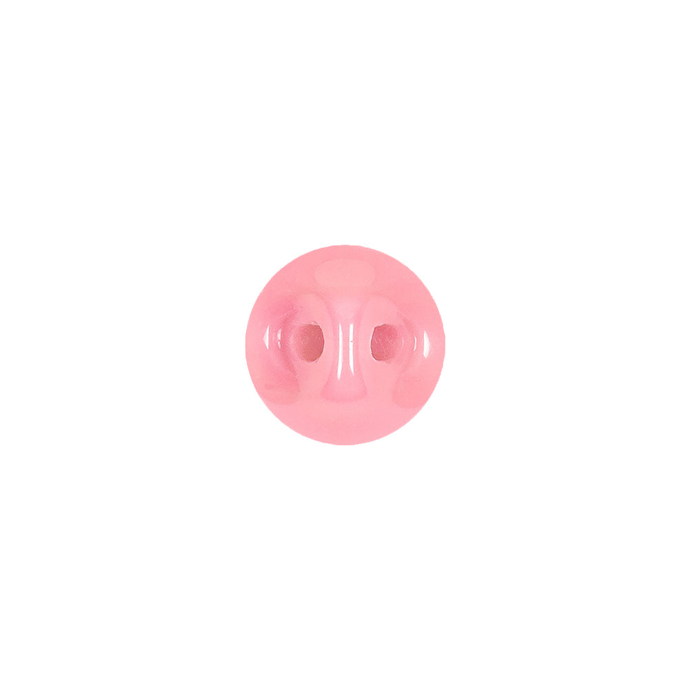 European Dark Pink Self Back Glass Button - 18L/11.5mm Detail