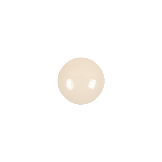 European Beige Self Back Glass Button - 18L/11.5mm