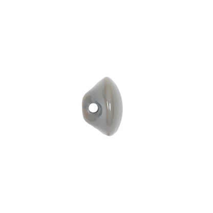 European Dark Gray Self Back Glass Button - 18L/11.5mm Detail