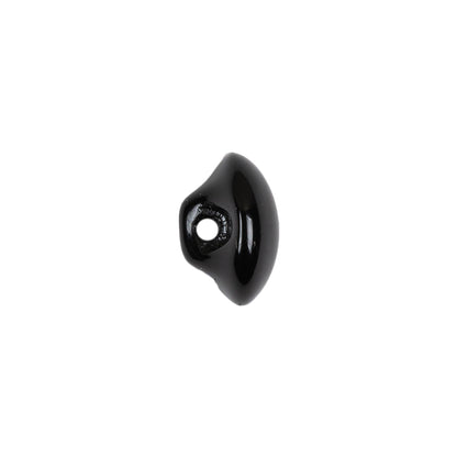 European Black Self Back Glass Button - 20L/12.5mm Detail