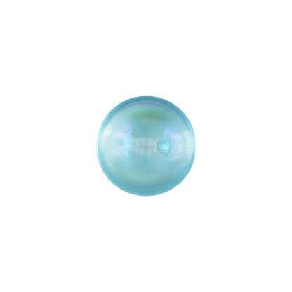 European AB Blue Self Back Glass Button - 20L/12.5mm