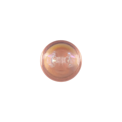 European AB Pink Self Back Glass Button - 20L/12.5mm