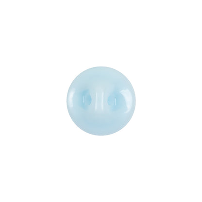 European Baby Blue Self Back Glass Button - 20L/12.5mm