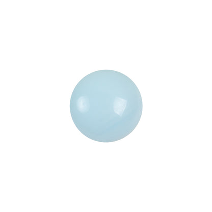European Baby Blue Self Back Glass Button - 20L/12.5mm