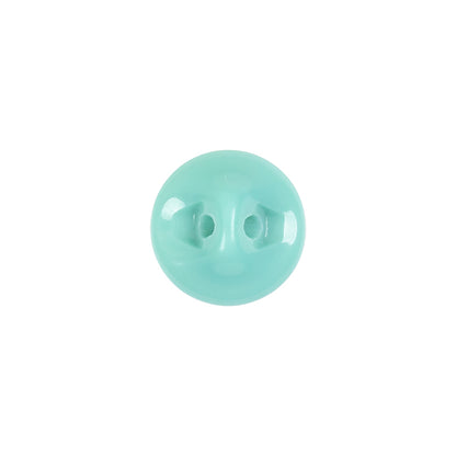 European Blue Green Self Back Glass Button - 20L/12.5mm