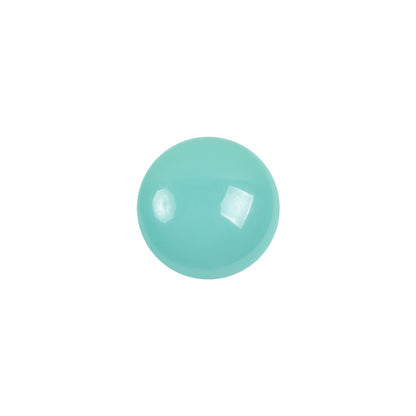 European Blue Green Self Back Glass Button - 20L/12.5mm