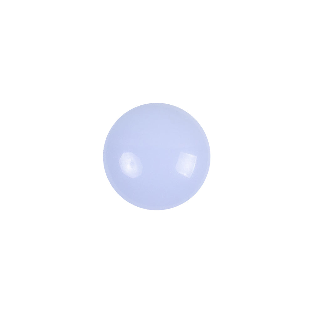 European Light Blue Self Back Glass Button - 20L/12.5mm