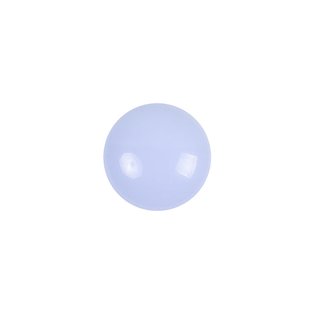 European Light Blue Self Back Glass Button - 20L/12.5mm