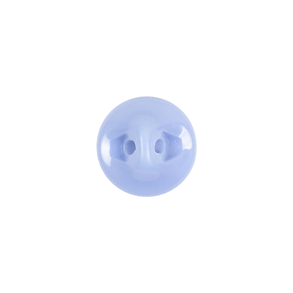 European Periwinkle Self Back Glass Button - 20L/12.5mm