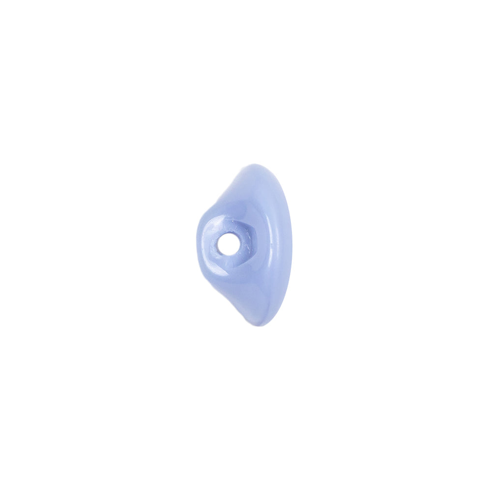 European Periwinkle Self Back Glass Button - 20L/12.5mm Detail