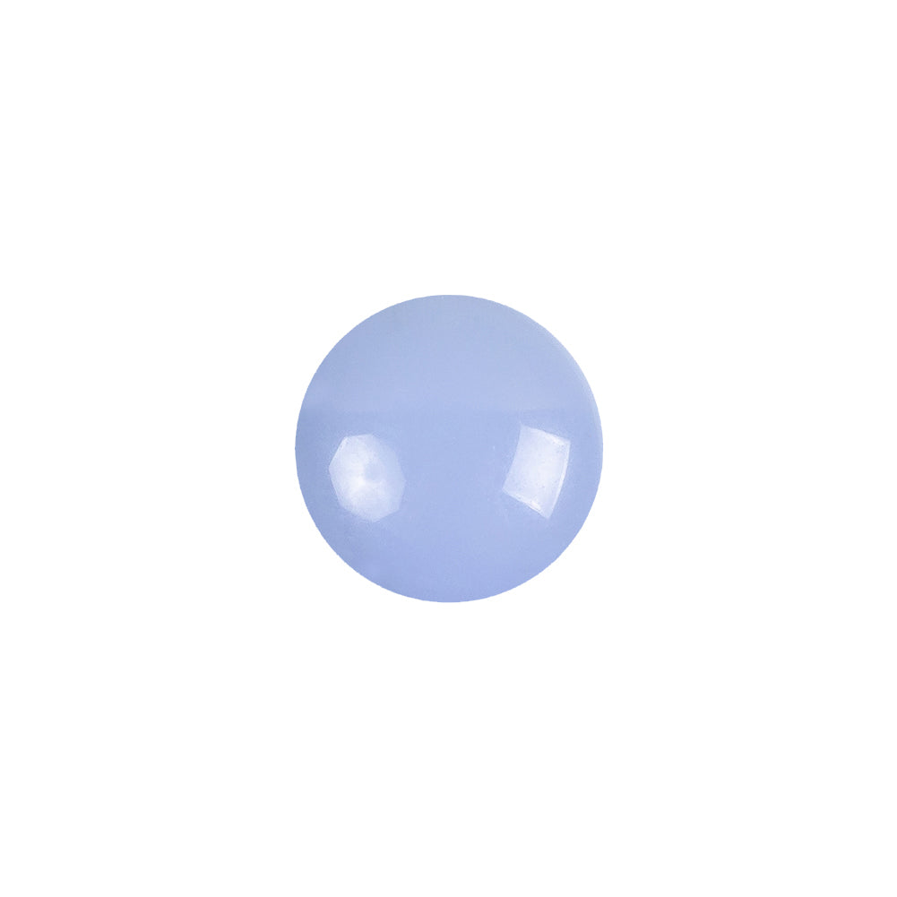 European Periwinkle Self Back Glass Button - 20L/12.5mm