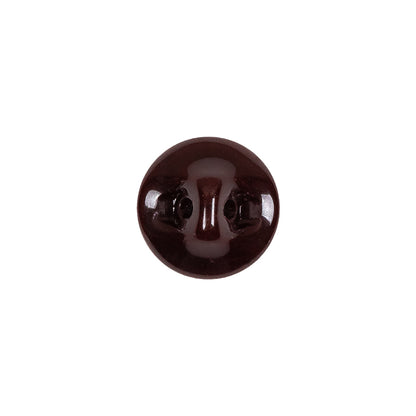 European Brown Half Domed Self Back Glass Button - 20L/12.5mm
