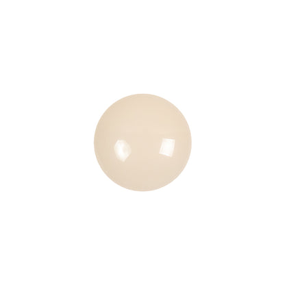 European Beige Half Domed Self Back Glass Button - 20L/12.5mm