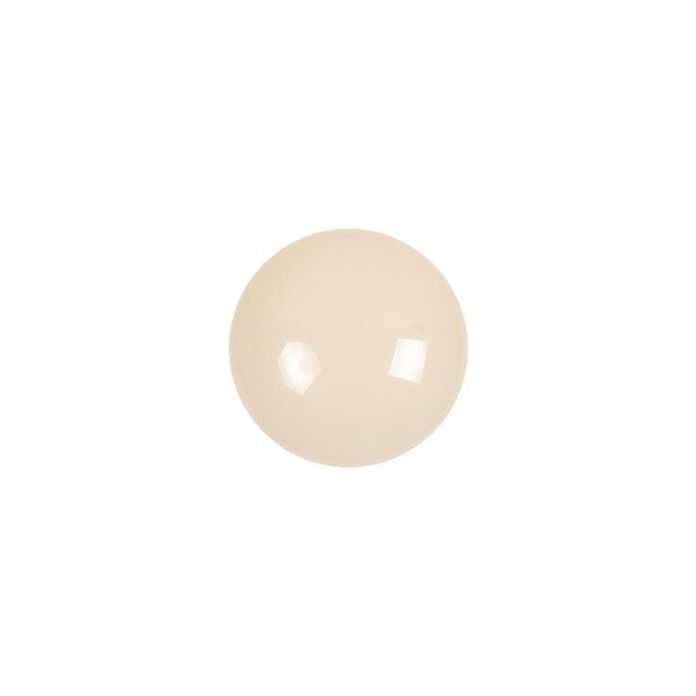 European Beige Half Domed Self Back Glass Button - 20L/12.5mm