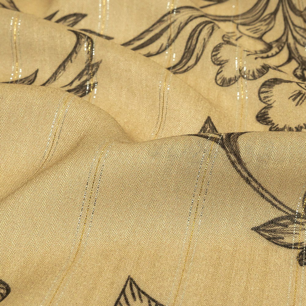 Mood Exclusive Joy of Juliet Metallic Pinstriped Viscose Dobby Detail