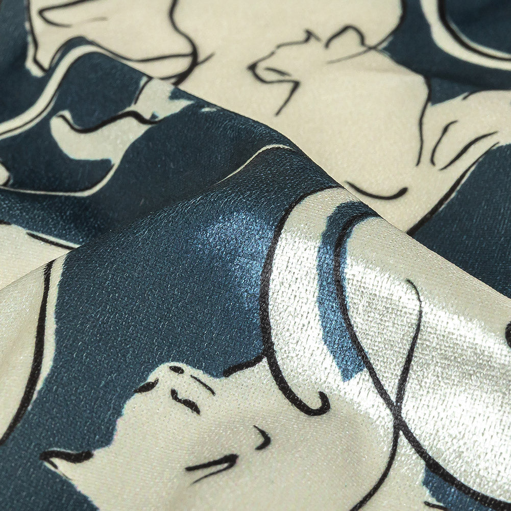 Mood Exclusive Catnap Couture Polyester Velour Detail