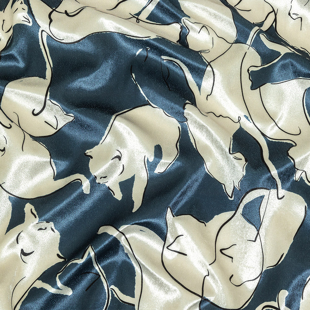 Mood Exclusive Catnap Couture Polyester Velour