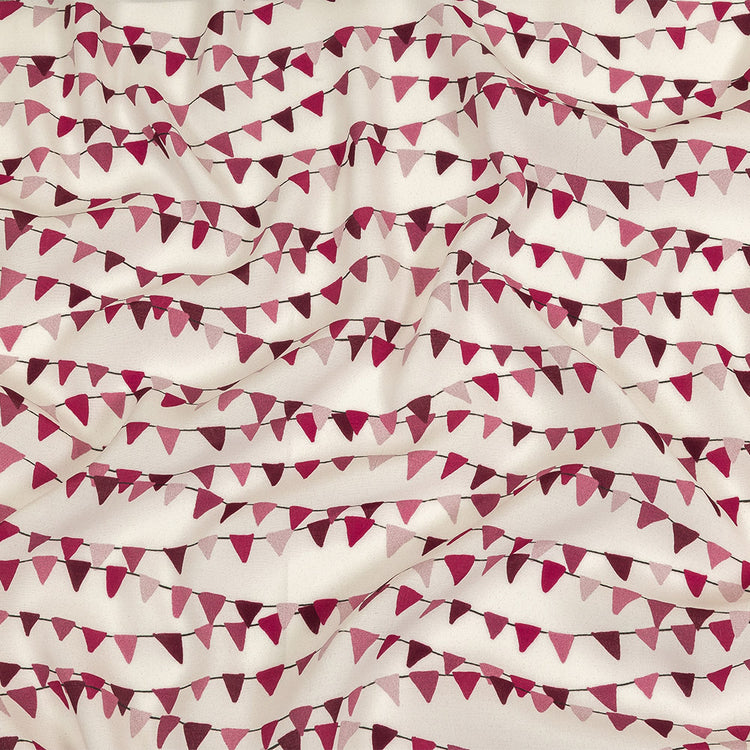 template--26688905969737__main-Sustainable Viscose Woven Print - White and Purple Triangle Strands - Mood Exclusive Pennant Party