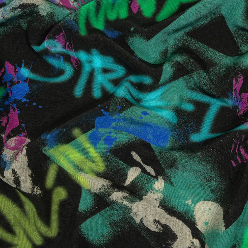 Mood Exclusive Basquiat Beat Viscose Poplin