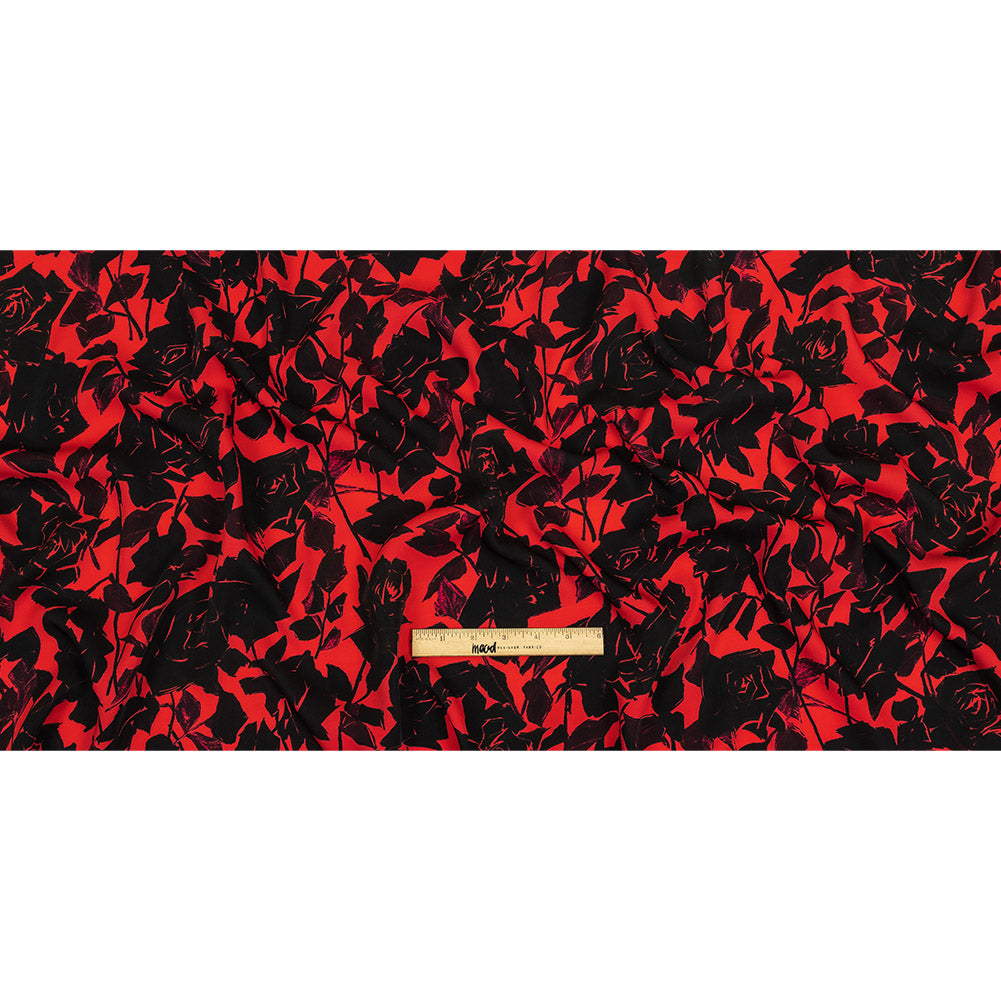 Mood Exclusive Fuchsia Painting the Roses Polyester Crepe Full