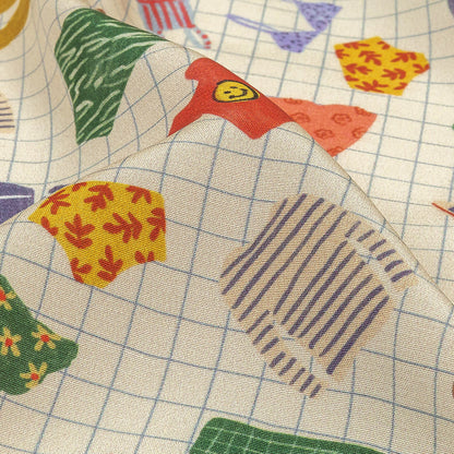 Mood Exclusive Crystal Gray Laundry Day Viscose Poplin Detail