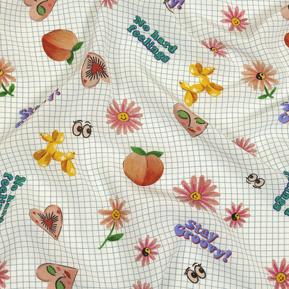 Mood Exclusive White Flash Sheet Viscose Poplin