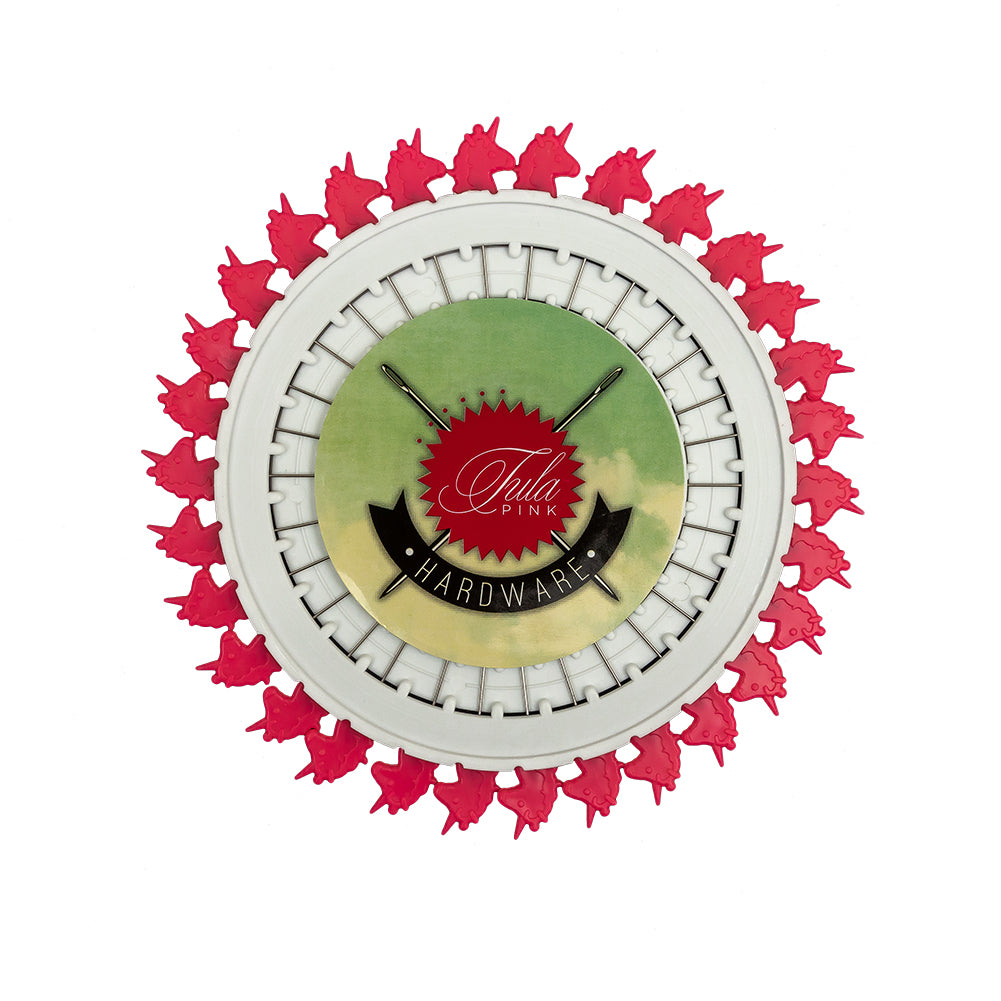 Tula Pink 2 inch Unicorn Head Straight Pins - 30 CT Folded