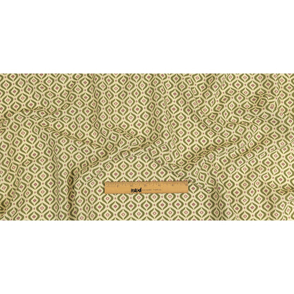 Mood Exclusive Green Mid Mod Mood Stretch Polyester Seersucker Full